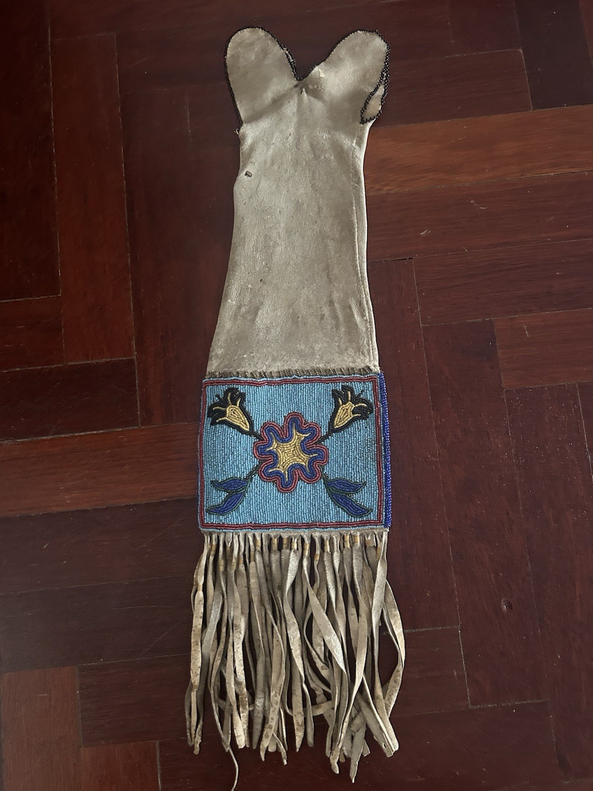 Antique Northern Plains Beaded Pipe Bag