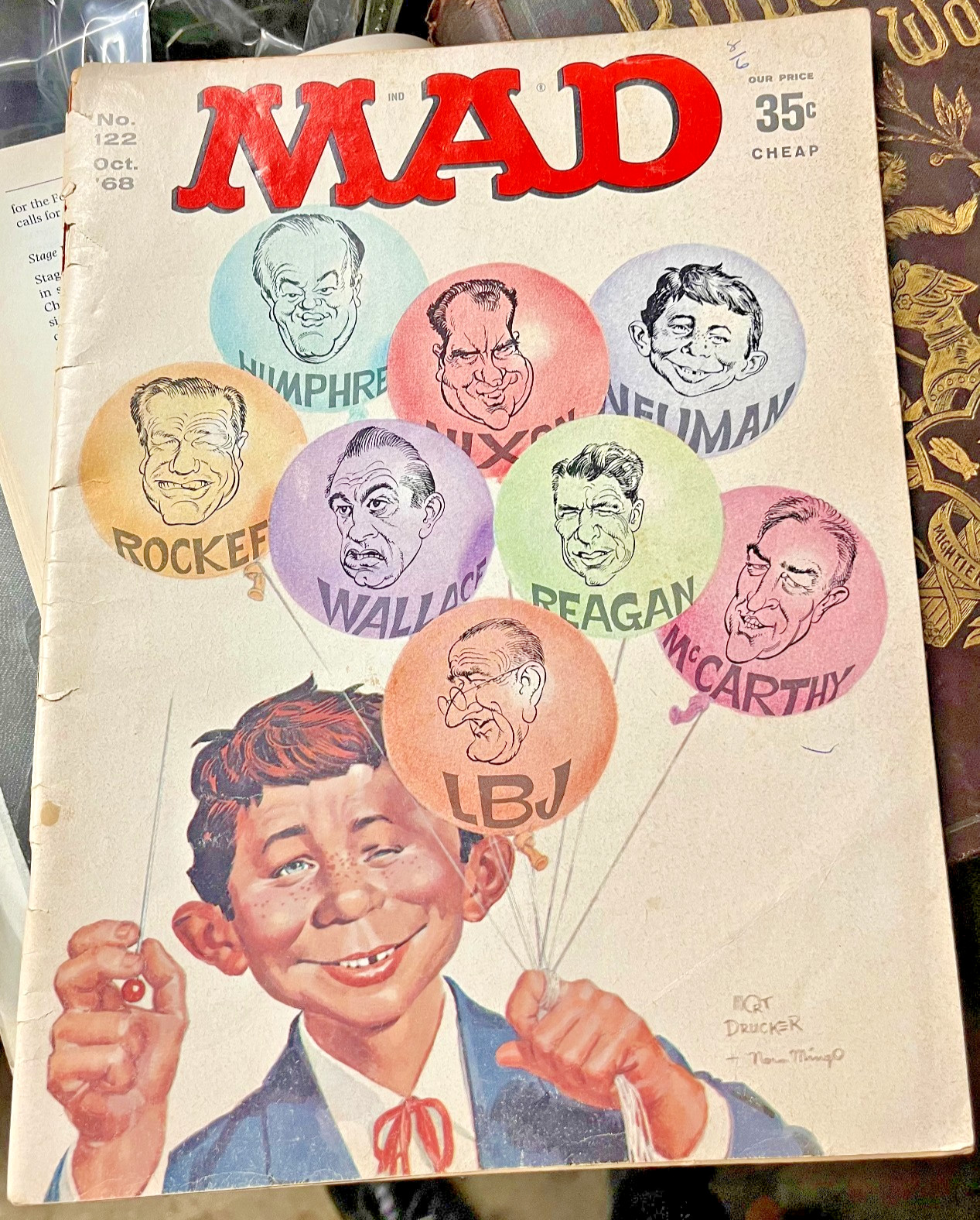 The MAD Magazine, # 122 Oct 1968, E.C. Publications, Vintage