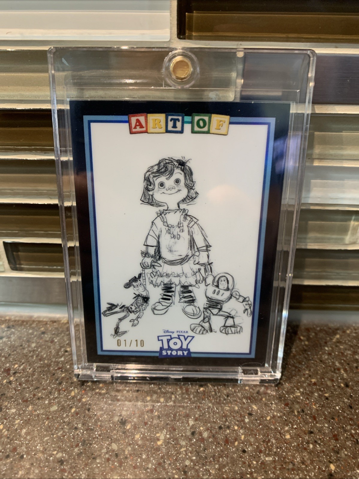 2025 Topps 30 Years of Toy Story Bonnie Her New Toys Art Black 🔥1/10🔥