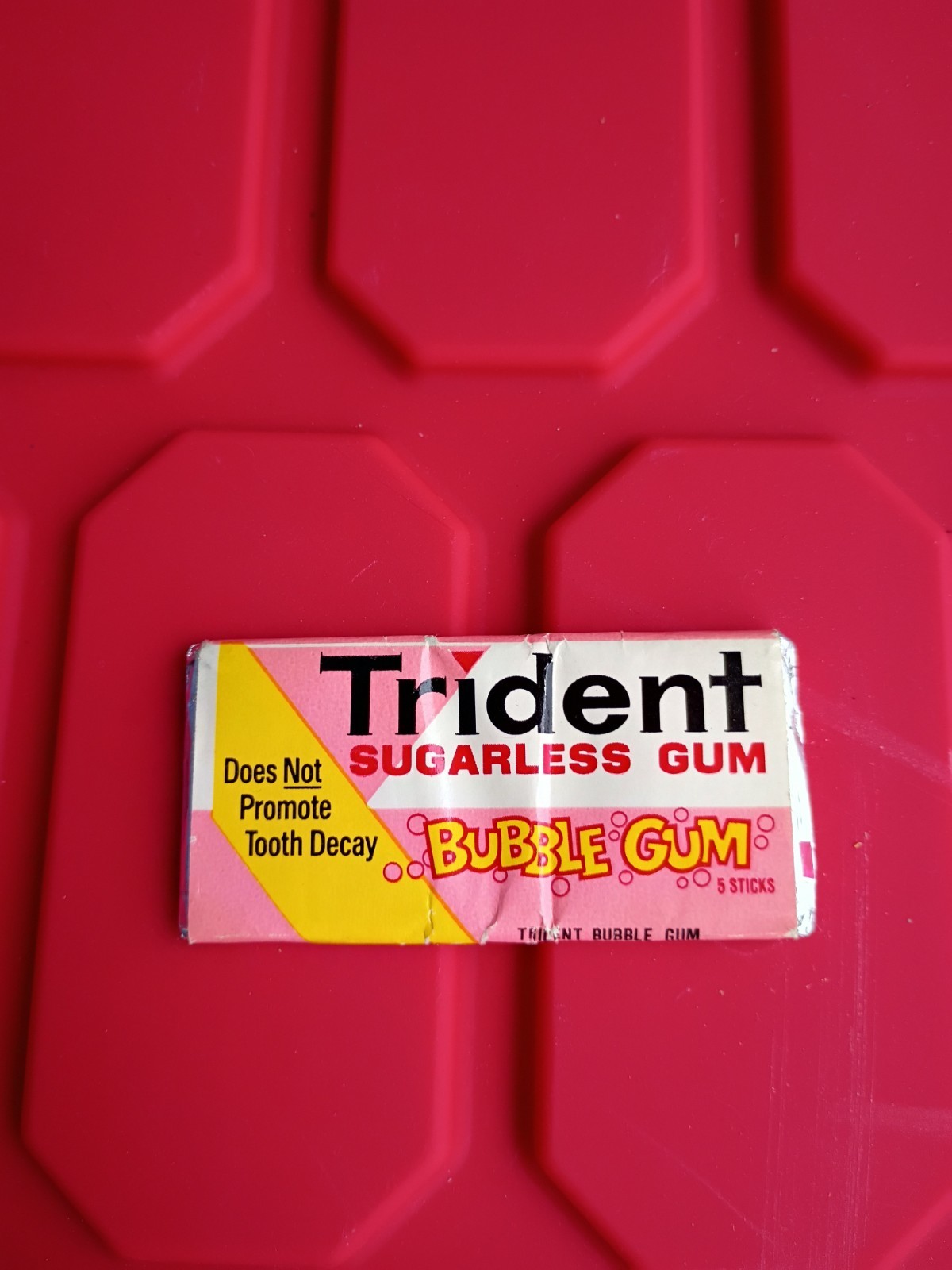 VTG 1980s Trident Sugarless Bubblegum 5 Stick Pack Sealed Rare Prop