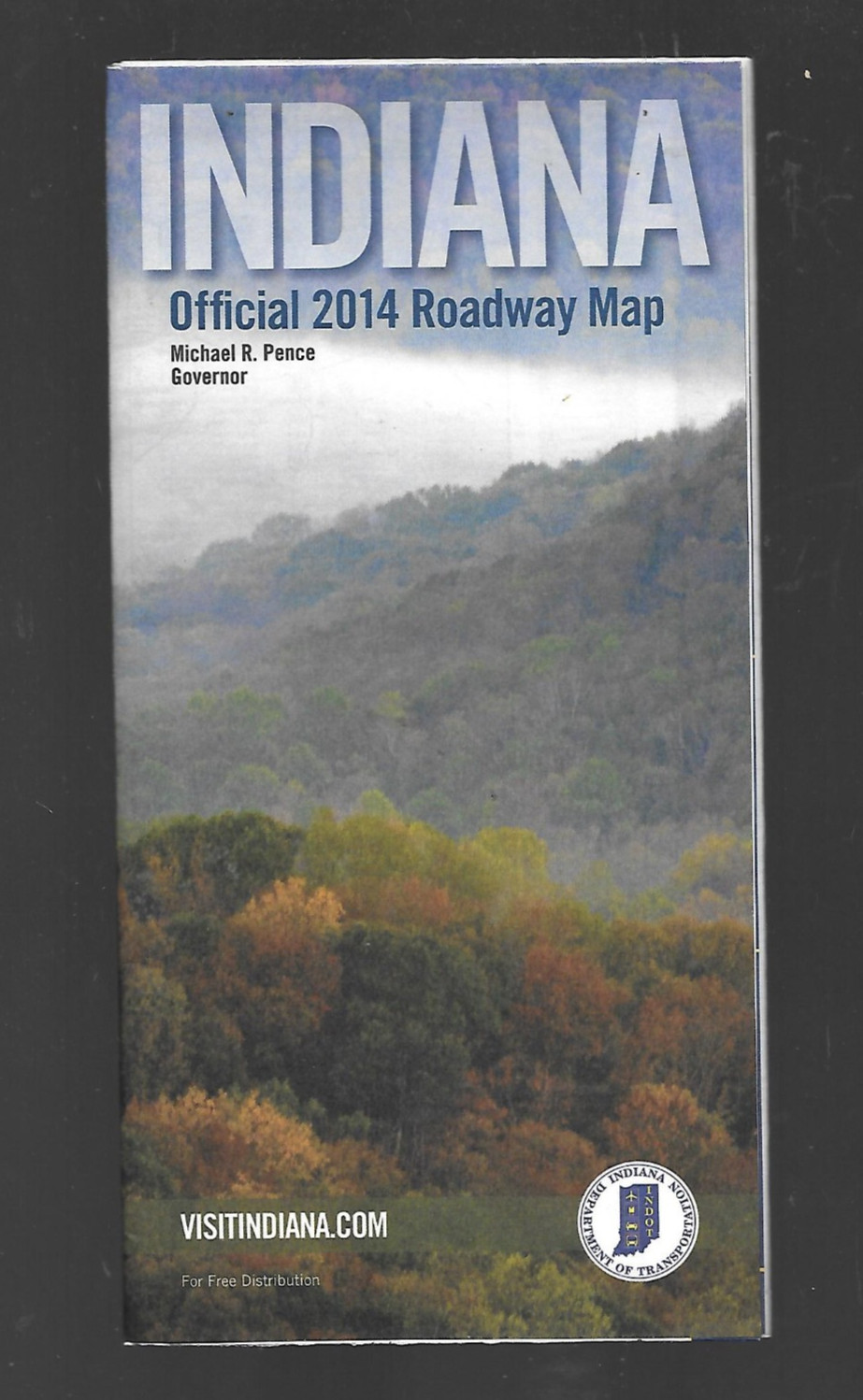 Official 2014 Indiana Roadway Map Transportation Travel Road Map