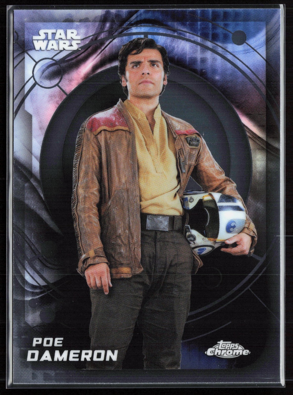 2026 Topps Chrome Star Wars #38 Poe Dameron - Base Cover - NM
