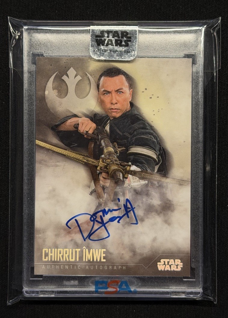 2020 Topps Star Wars Stellar Signatures DONNIE YEN Auto on-card #39/40
