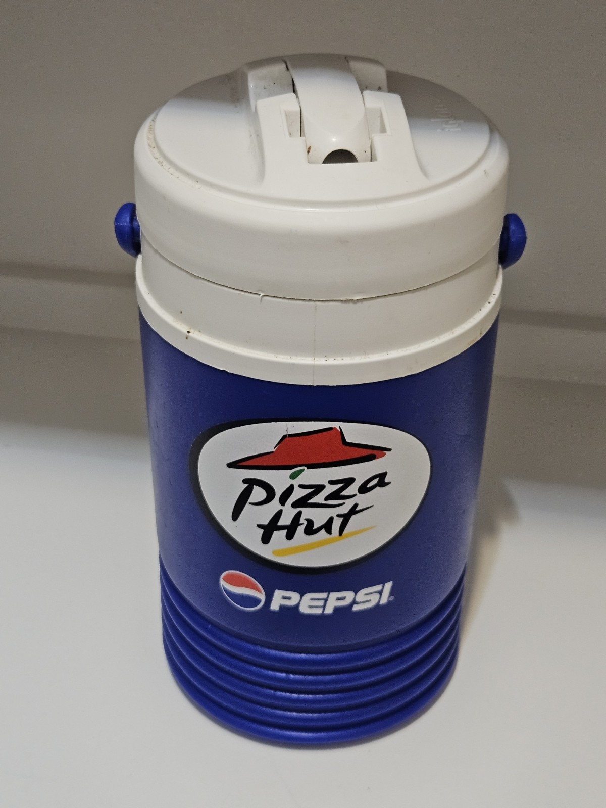 Vintage 90s Pizza Hut Pepsi Igloo Water Jug Cooler 1/2 Gallon 64oz Insulated 