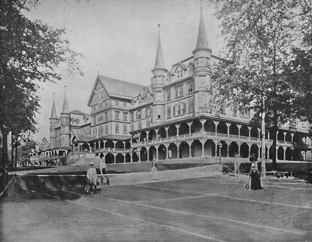 Mountain House Cresson Springs Pa circa 1897 From A Tour Through N- Old Photo