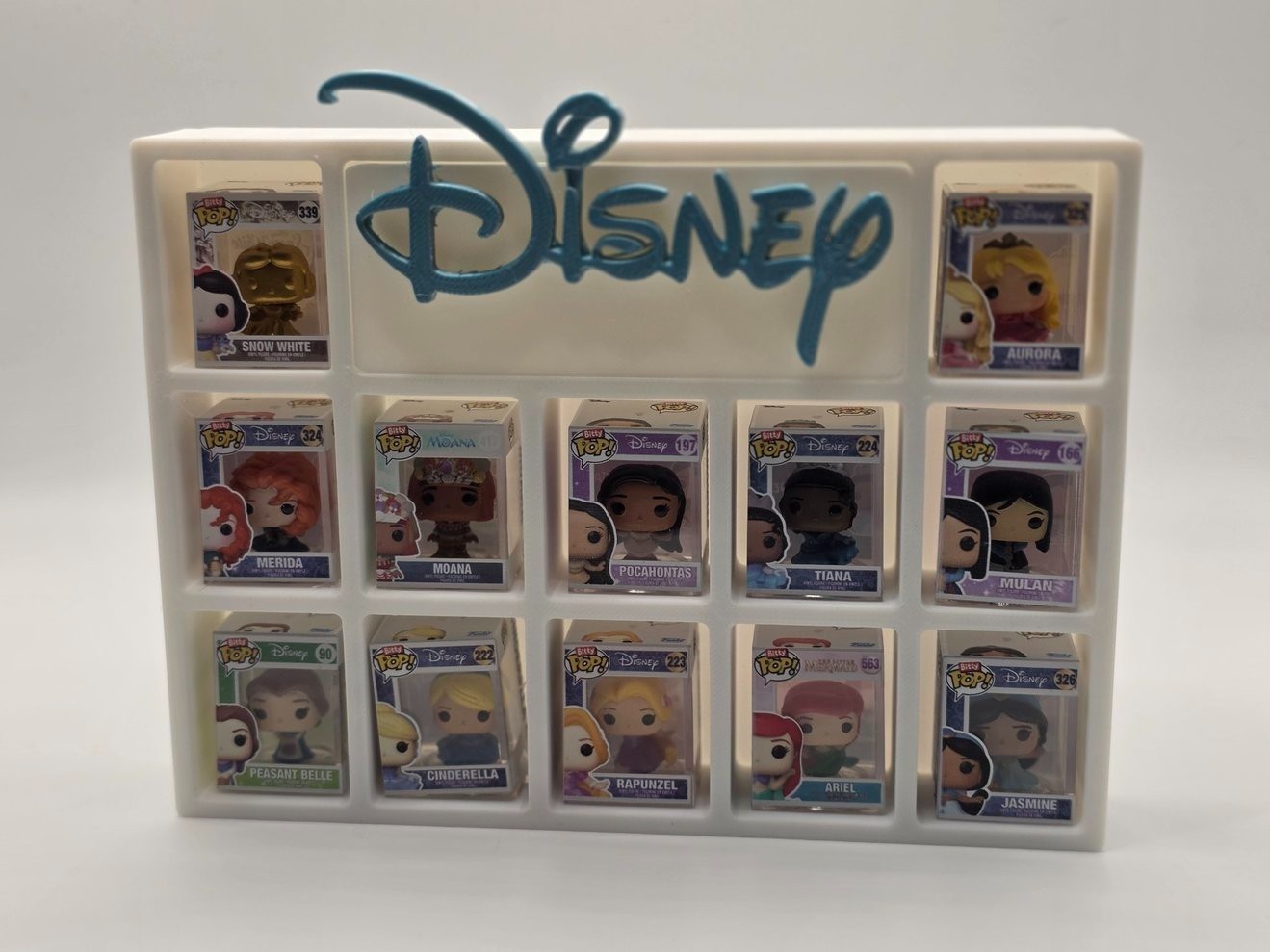 Funko Bitty Pop Disney Princess- Set w/ Gold Snow White Comes w/ FREE Display