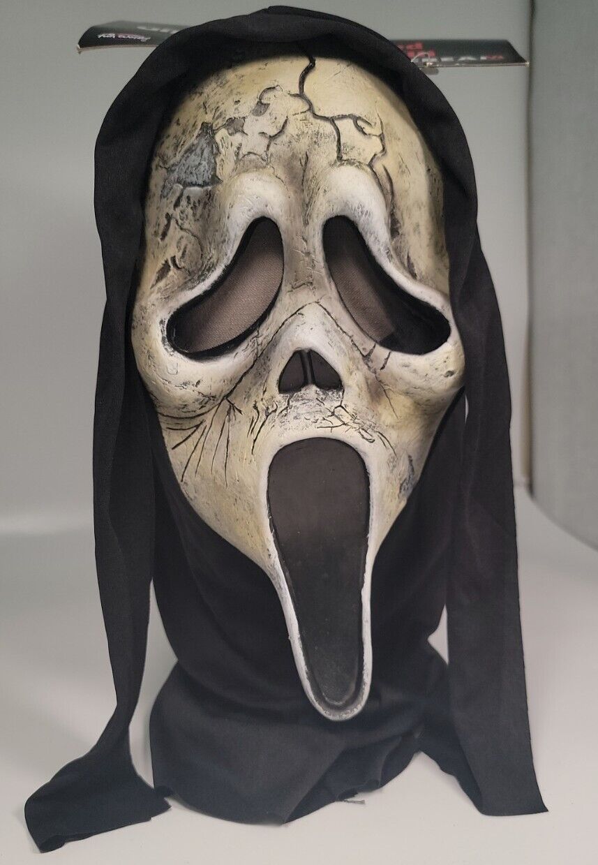 Aged Scream 6 Mask Ghost Face Officially Licensed Funworld.  Not Spirit.  