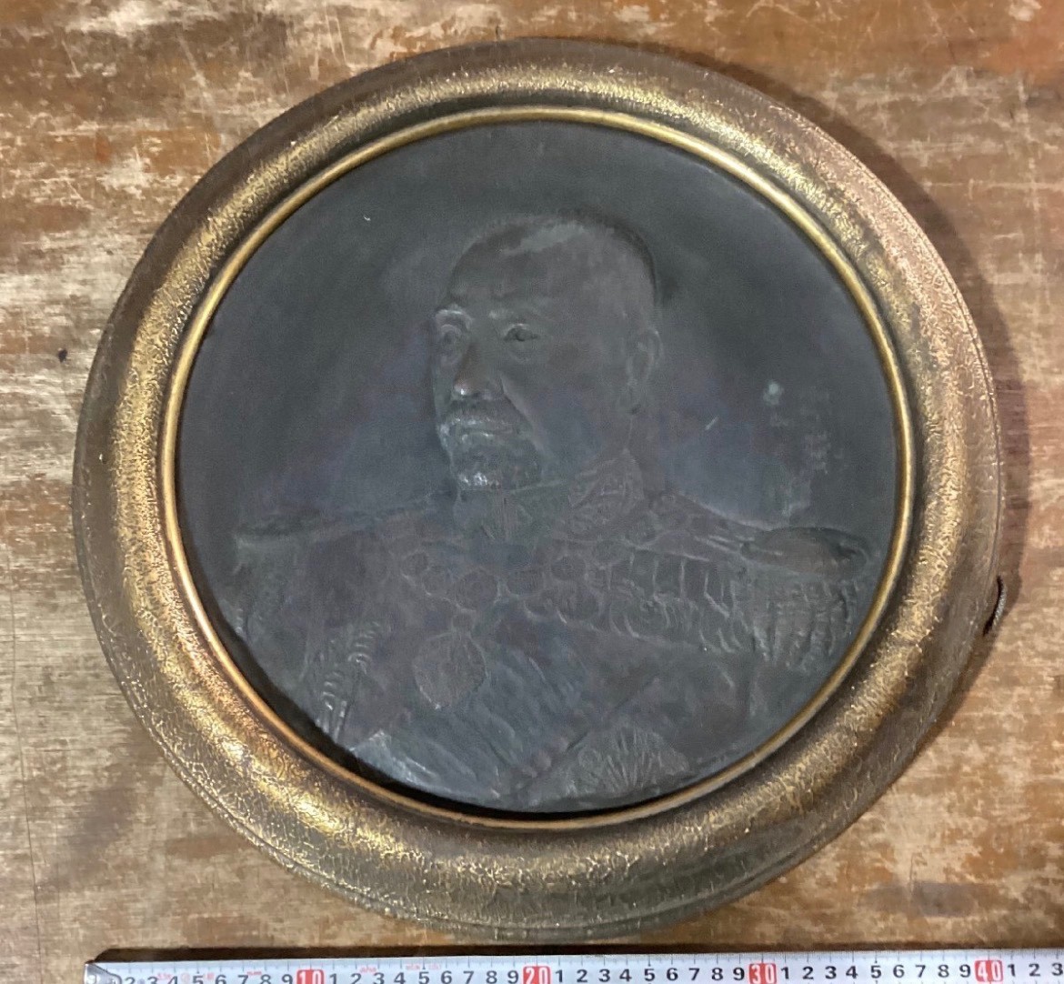 1930 Admiral Togo Heihachiro Sculpted Relief Plaque, Imperial Japanese Navy