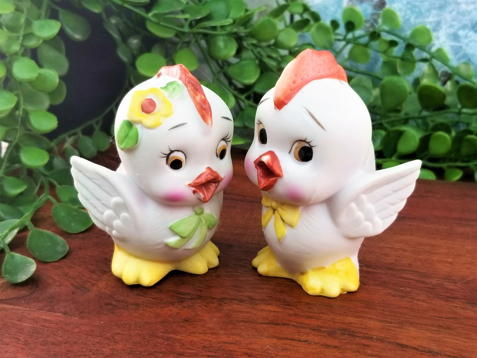 VTG LEFTON Baby Birds Chicks Ducks Anthropomorphic Salt & Pepper Shakers JAPAN 