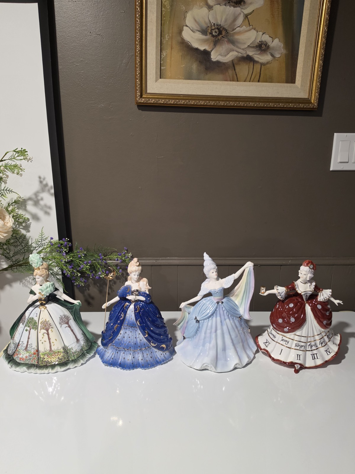 Coalport The Millenium Ball, set of four