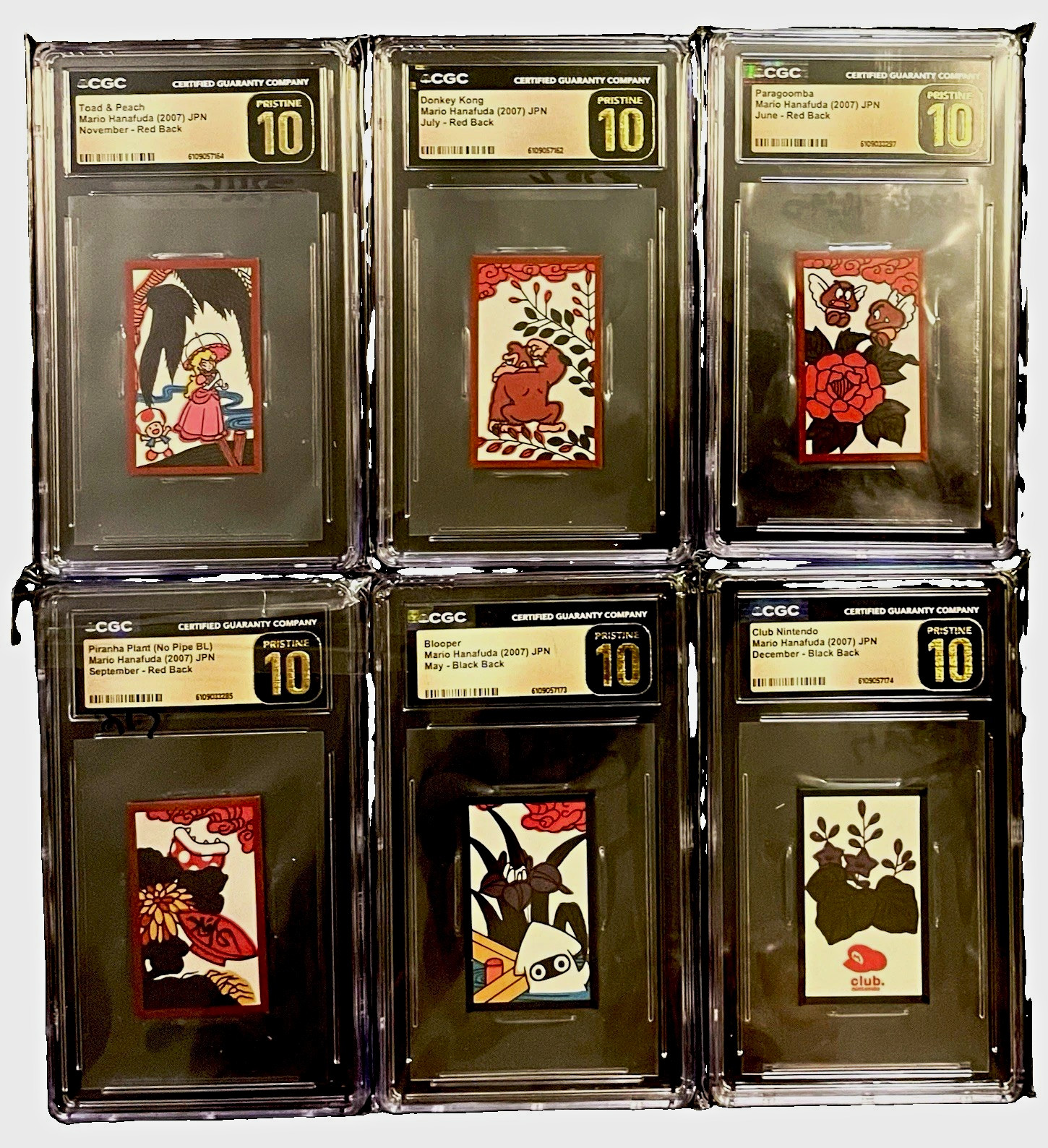 2007 / 2020 Mario Hanafuda CGC 10 Lot