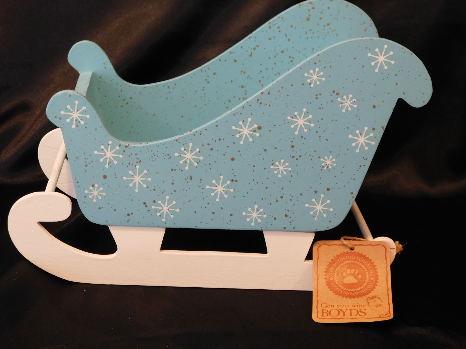 Boyds Bears SPARKLEFROST WOODEN SLEIGH\ Boyds Bears SPARKLEFROST WOODEN SLEIGH\