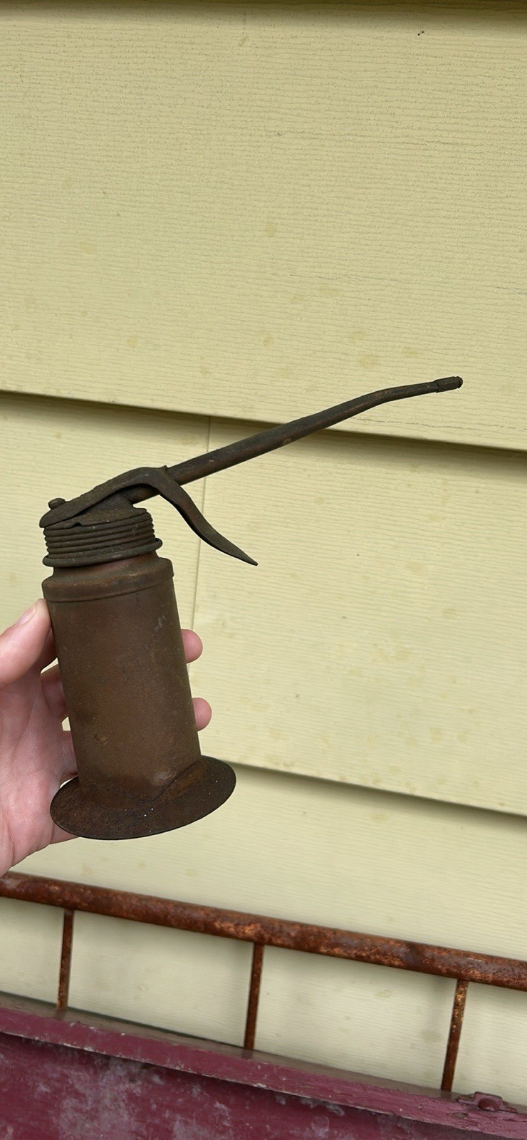 Vintage Plems? 5” Copper Greaser or Oil Can