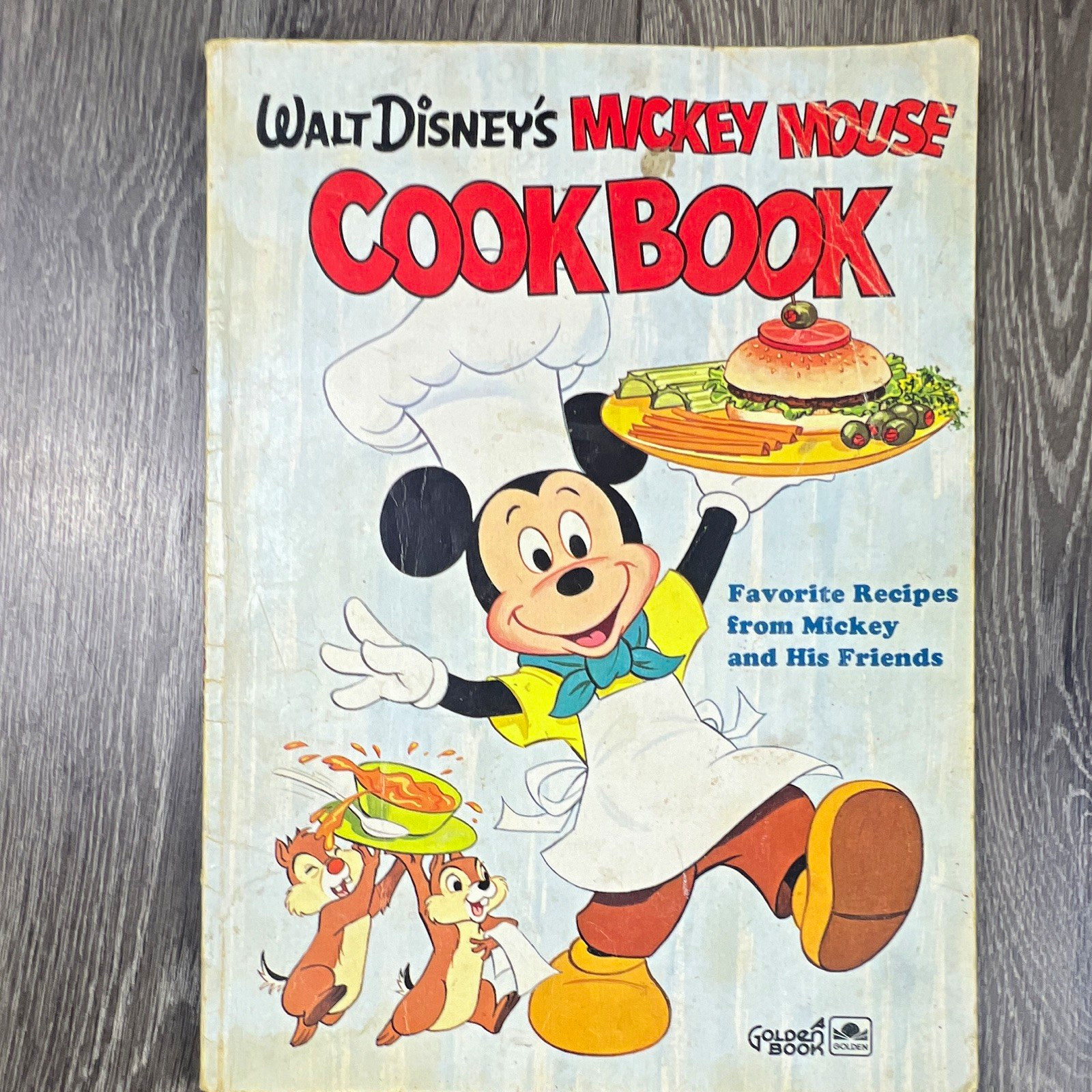 Golden Press Disney Mickey Mouse Cookbook Favorite Recipes Mickey Friends 1975
