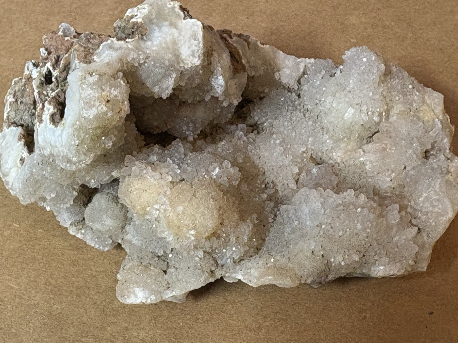 Beautiful Sparkling Druzy Chalcedony Crystal Display Specimen - 233g - 4.25