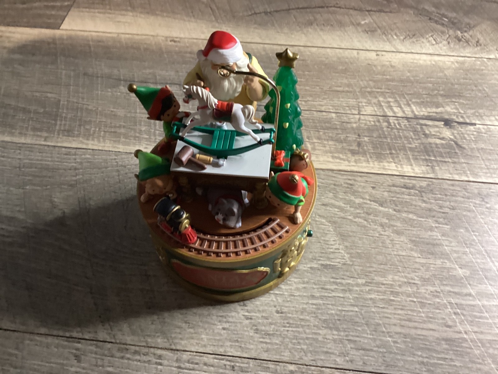 Hallmark Keepsake 2022 Santa Workshop Wonders Ornament Magic Light Sound Motion