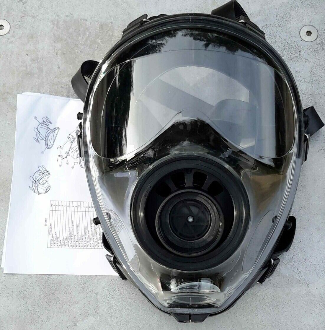 SGE 150 Gas Mask / NBC Respirator with Impact Protection BRAND NEW -Made In 2023
