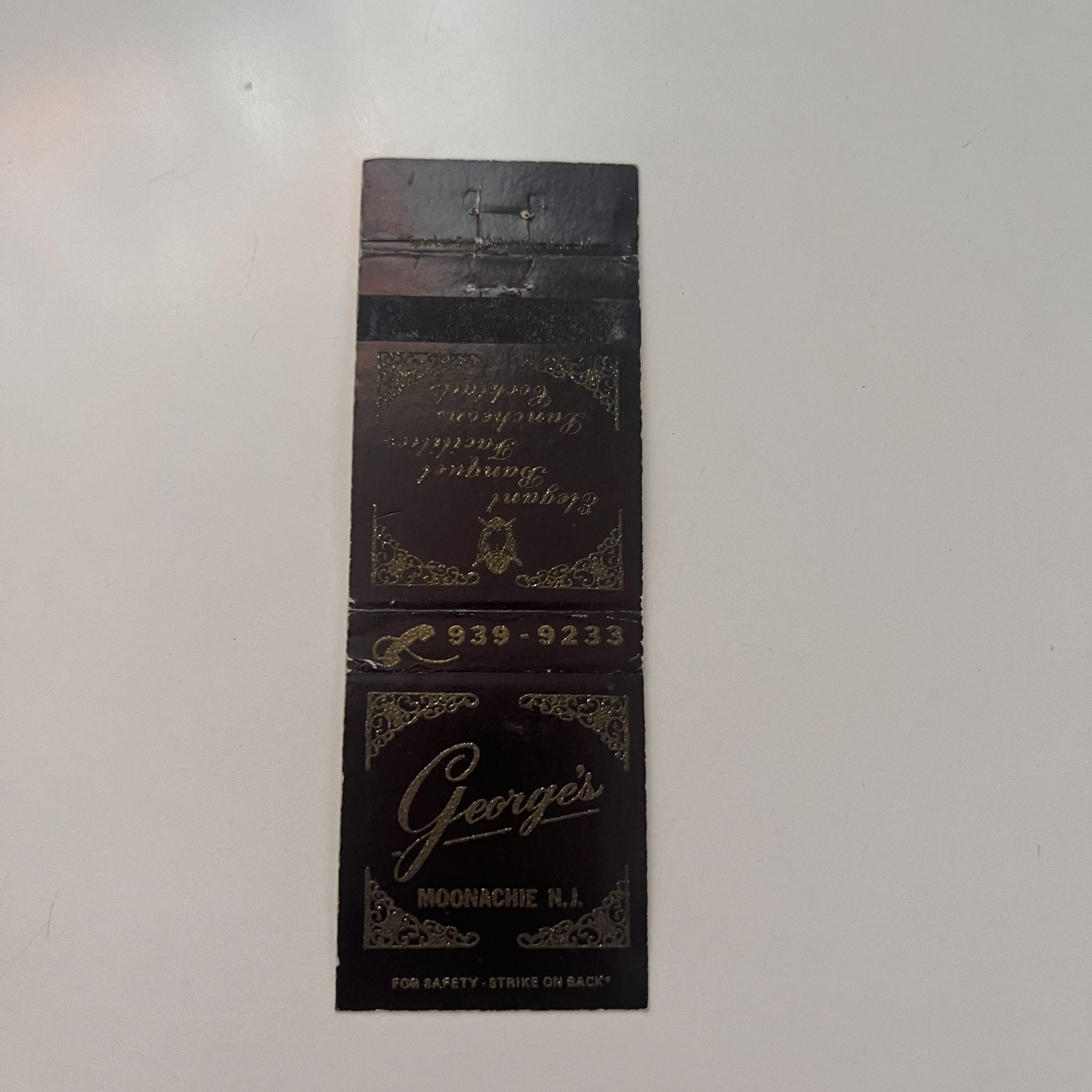 George\'s Moonachie NJ Vintage Matchbook Cover TMB49-6