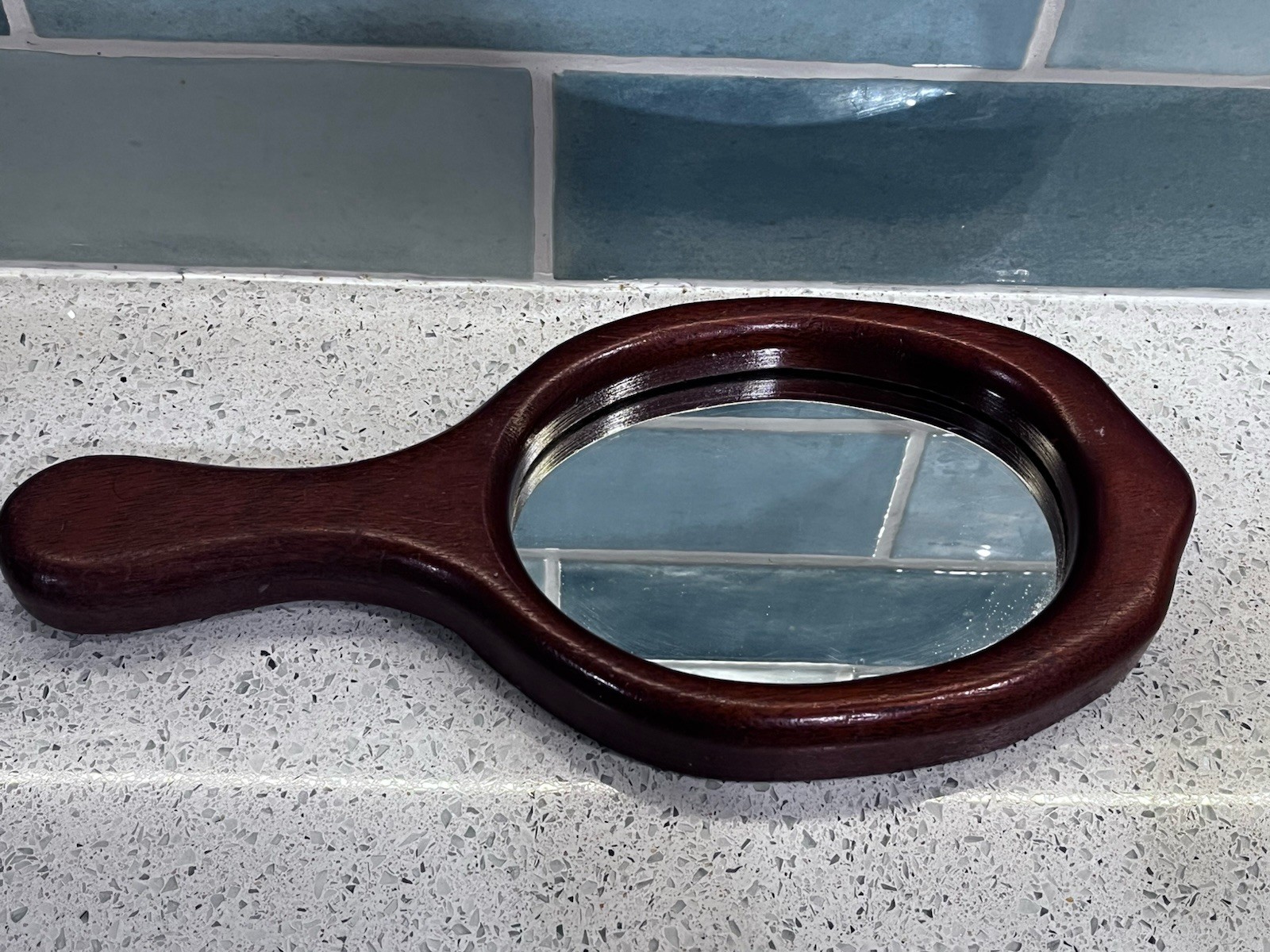 Vintage, Antique Wood Handheld Mirror 11”x4.5” Vintage, Antique Wood Handheld Mirror 11”x4.5”