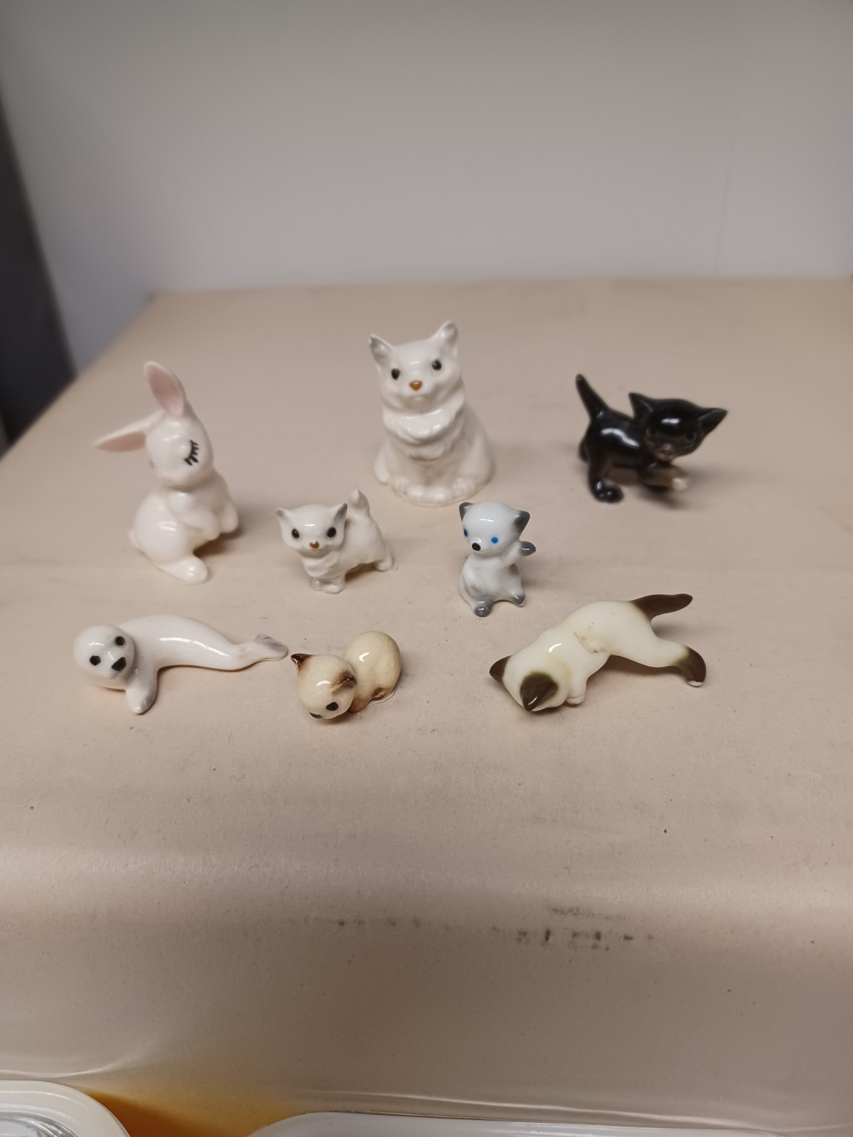 Lot Of 8 Vtg Miniature Figurines Josef, Hagen Renaker Bone China