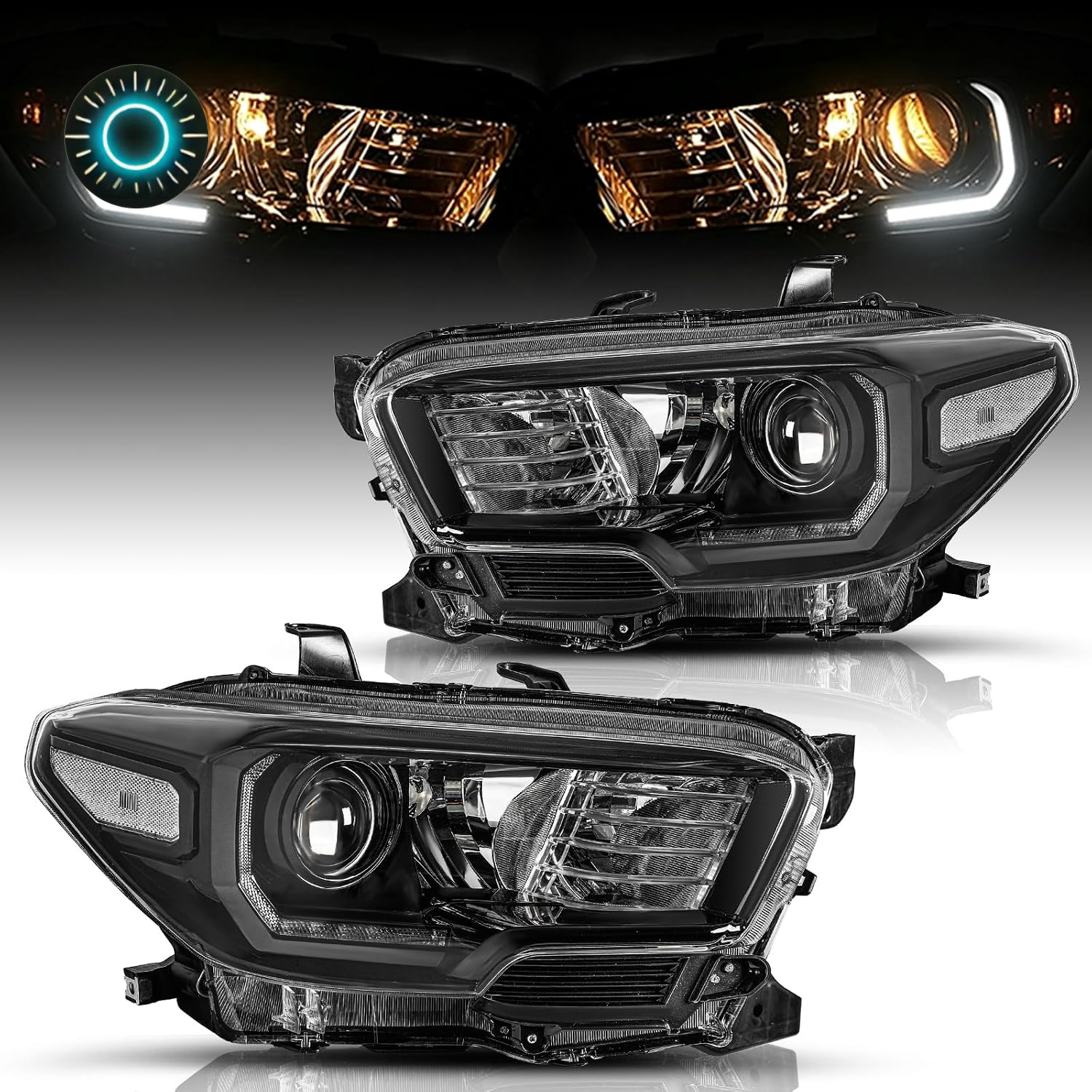 LED DRL Headlights for 2016-2022 Toyota Tacoma Trd/Limited 