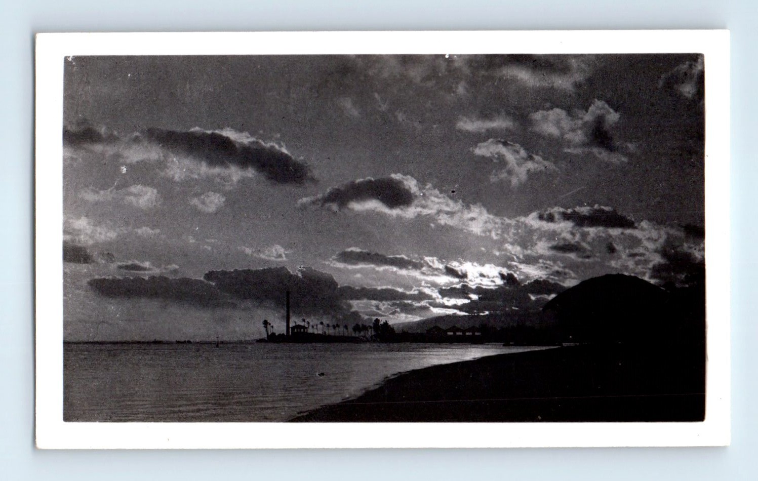 Old Vintage Photo ABSTRACT SILHOUETTE CONTRAST LANDSCAPE SEASCAPE SUNRISE SUNSET