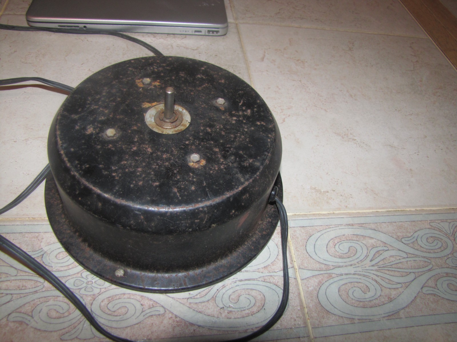Vintage Rotating Display Base Steampunk 120v  3/4\'\' stem