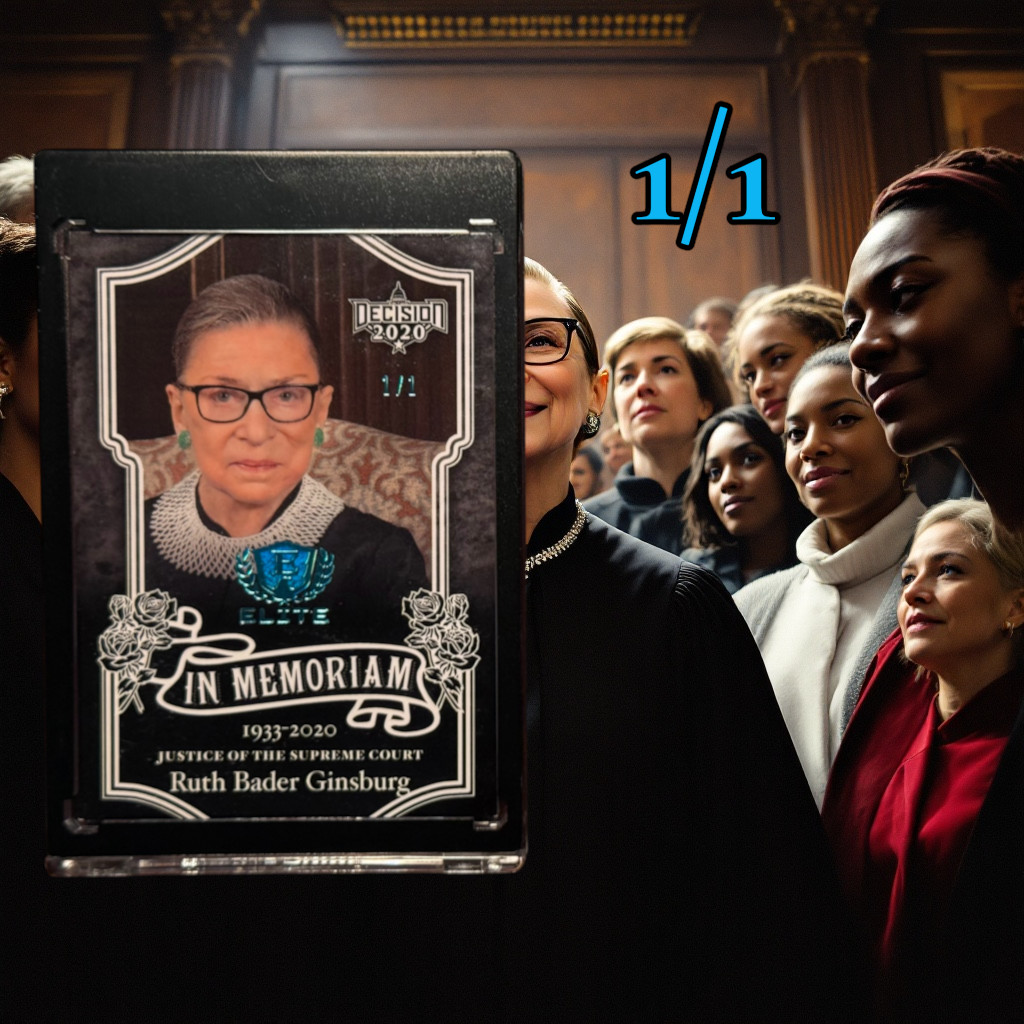 Decision 2020 Elite In Memoriam SCOTUS Justice Ruth Bader Ginsburg 1/1 Ice Blue