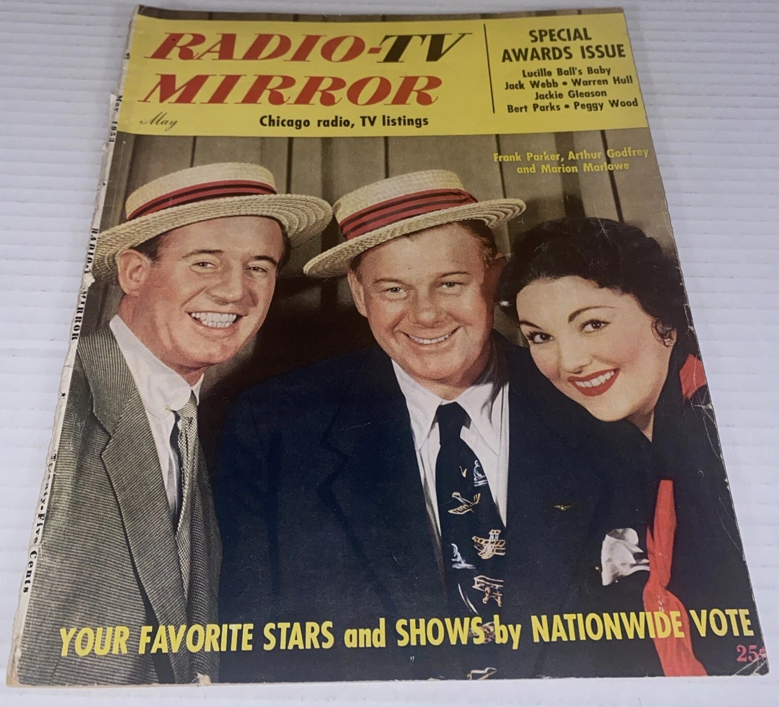 Vintage May 1953 Radio TV Mirror Magazine ADS Lucille Ball Desi Bob Hope Groucho