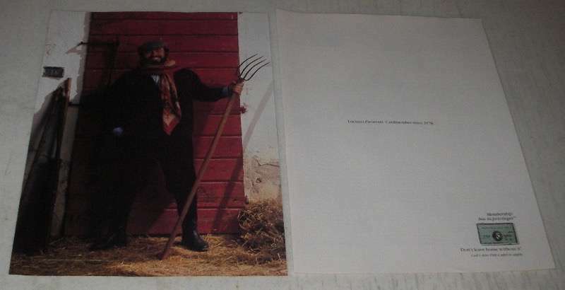 1987 American Express Card Ad - Luciano Pavarotti