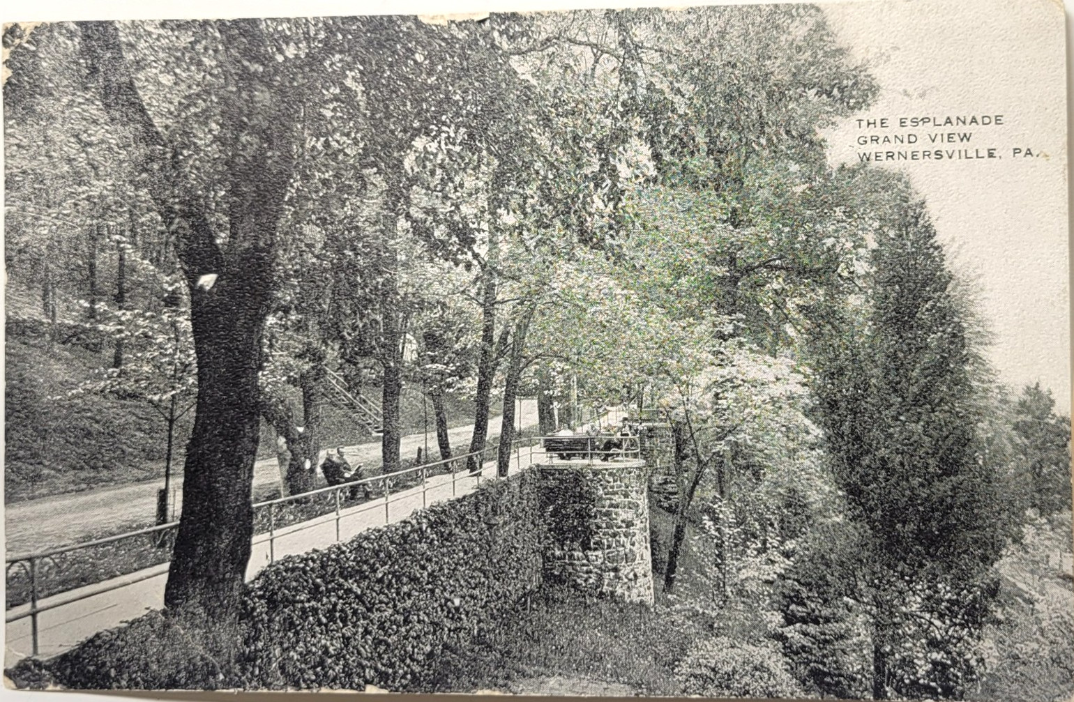 Esplanade Grand View Wernersville PA 1920 Postcard E10