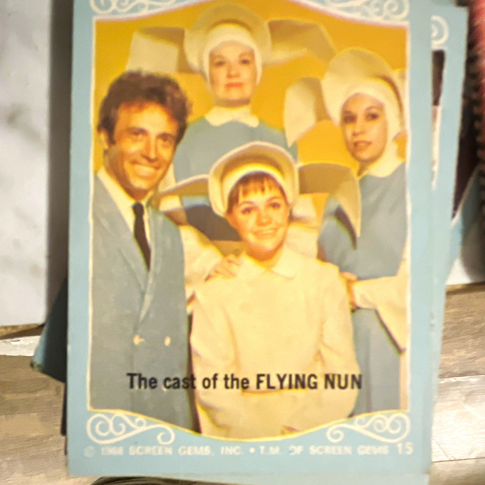 Screen Gems 1968 The Flying Nun Non-Sport Trading Card #15 The Cast