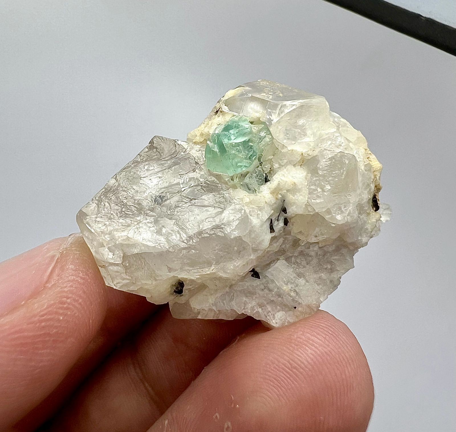 88 CT Fluorite On Quartz From Skardu Pakistan s5