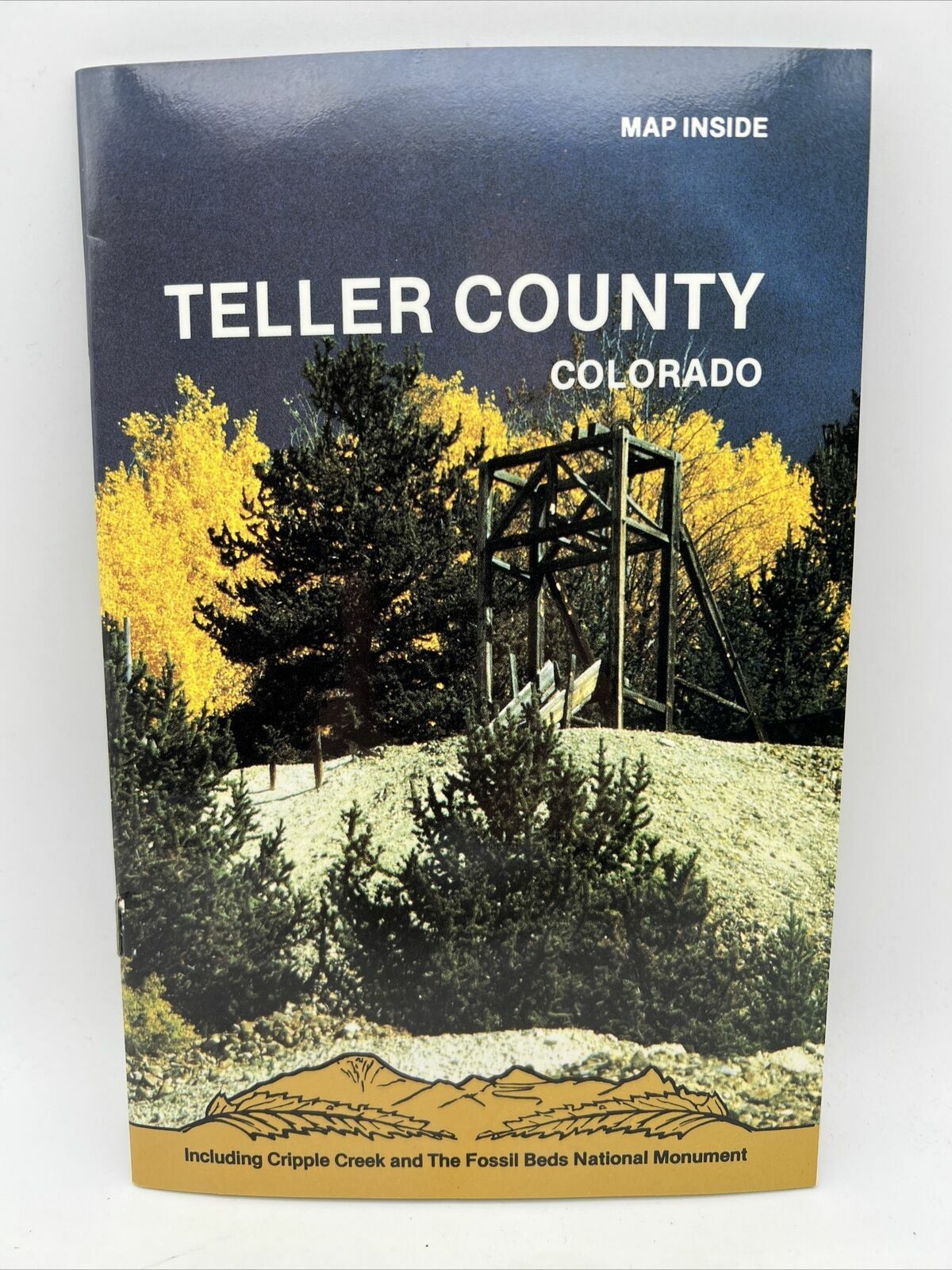 1987 TELLER COUNTY COLORADO Cripple Creek Fossil Beds Nat\'l Monument Guide Book
