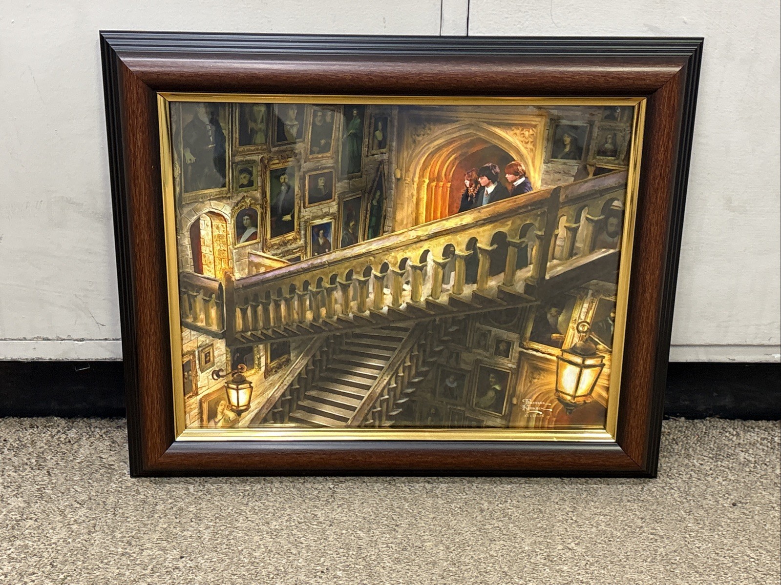 Harry Potter Grand Staircase Thomas Kinkade Custom Framed Print Coa B17