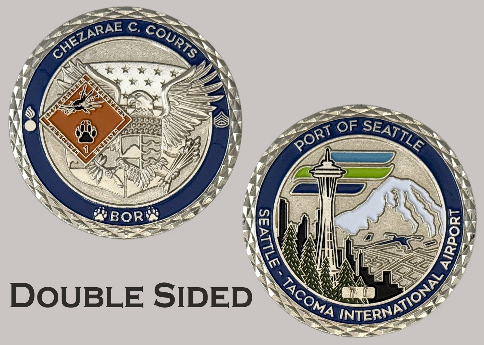 Port Of Seattle Tacoma International Airport K9 BOR Challenge Coin  J#43