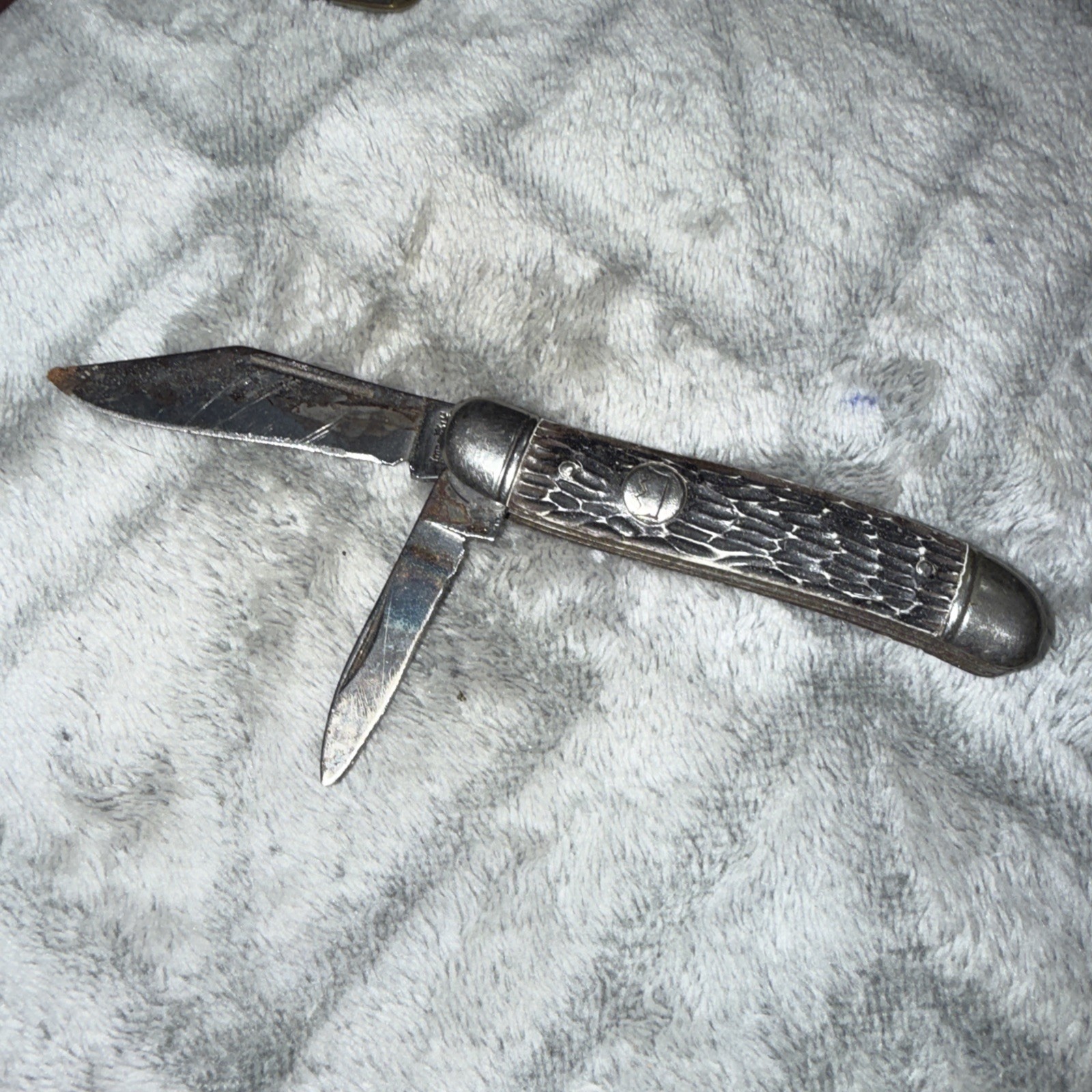 Vintage IMPERIAL Two Blade Pocket Knife Folding Silver
