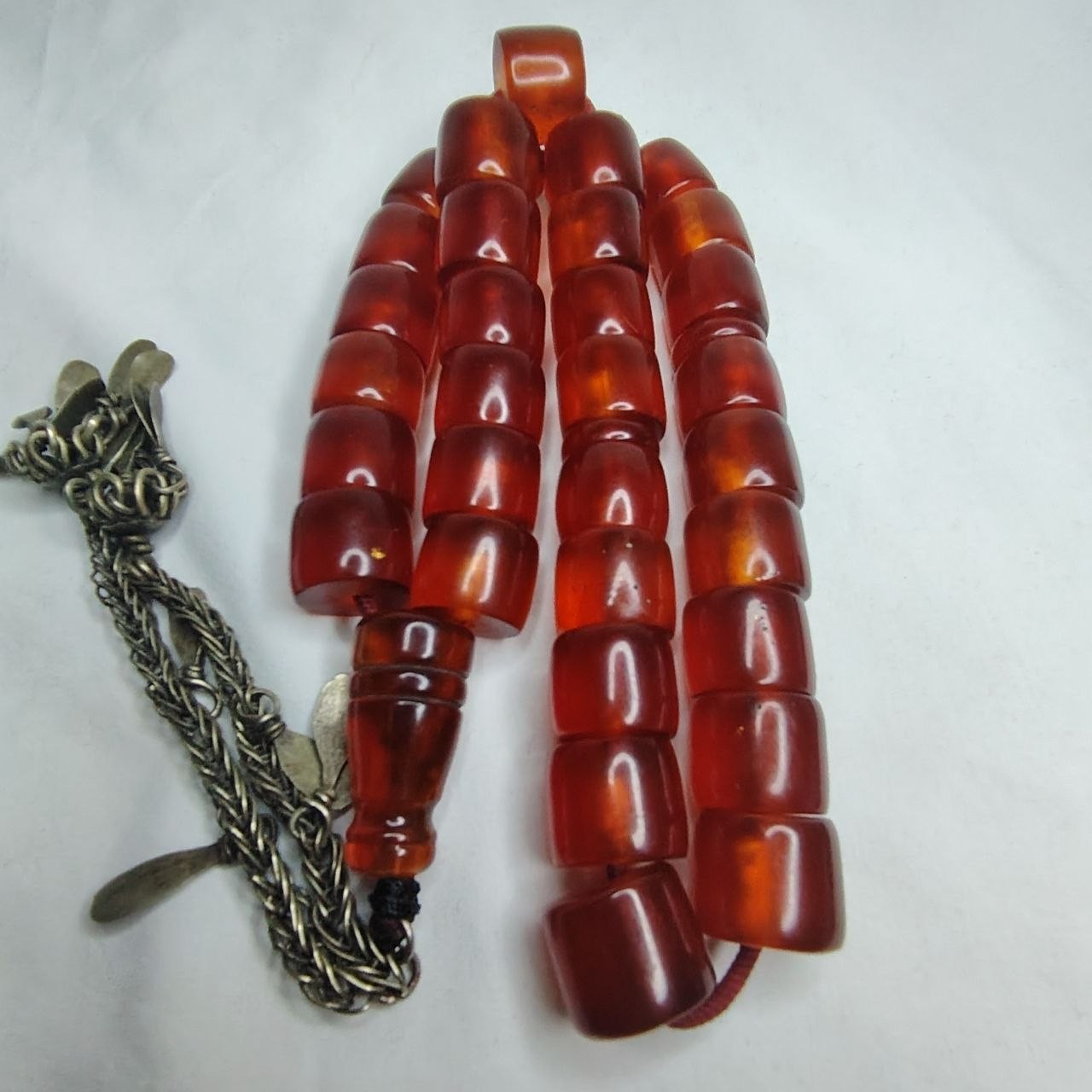 Vintage German Sandalous Misky Bakelite Style Tasbih Amber Prayer Beads
