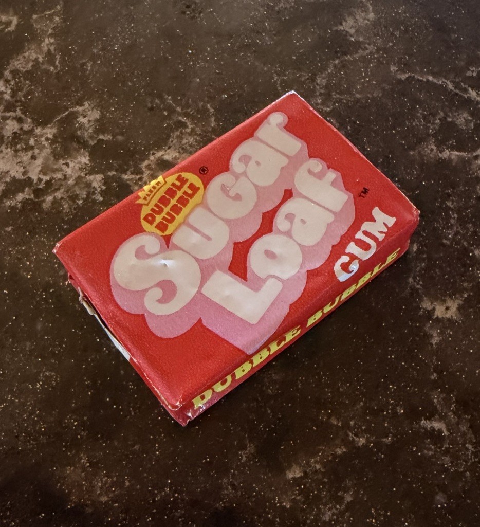Vintage 1970's Fleer DUBBLE BUBBLE SUGAR LOAF Single Bubble Gum Piece SEALED