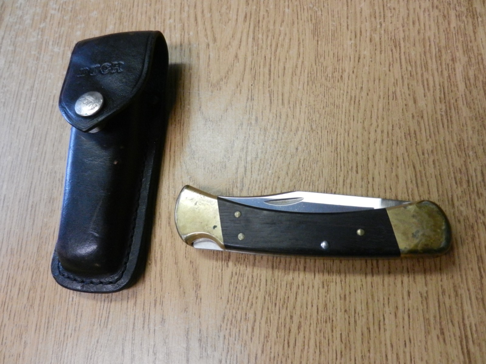  1981-1986 Buck 110 4 Dot Folding Lock Back Knife W/ Sheath 5