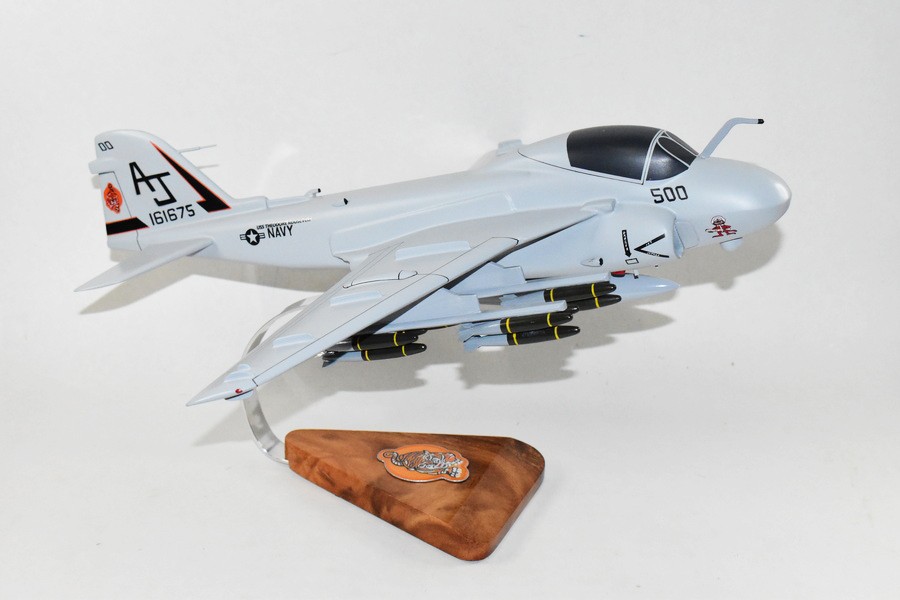 VA-65 Fighting Tigers (USS Roosevelt 1991) A-6e Intruder Model, 1/36th Scale