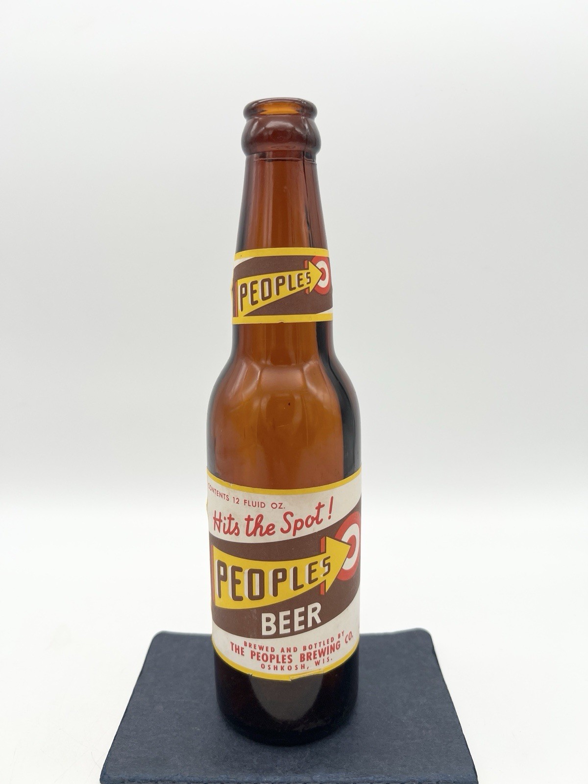 Vintage 50s Peoples Beer Bottle Oshkosh WI Peoples Brewing Co Wisconsin