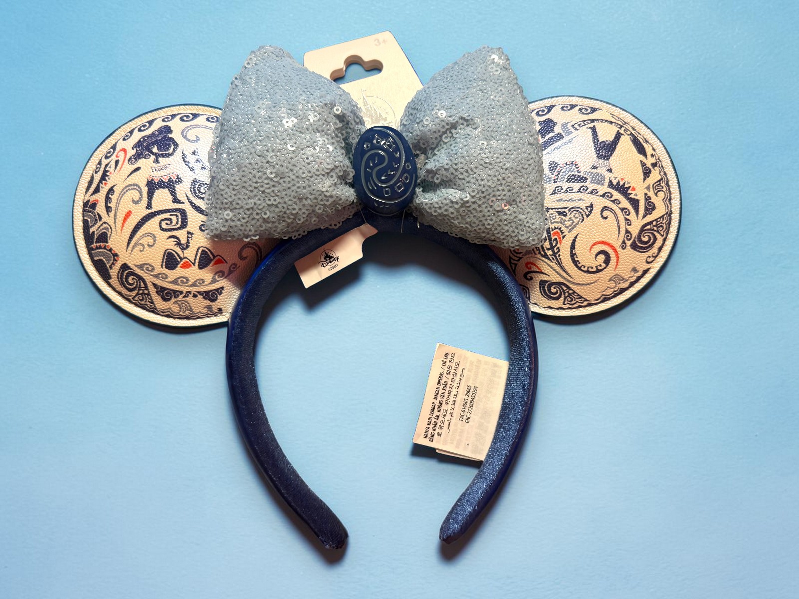 Disneyland Paris (noted On Them) Exclusive ears - MOANA blue NWT NO TARIFF
