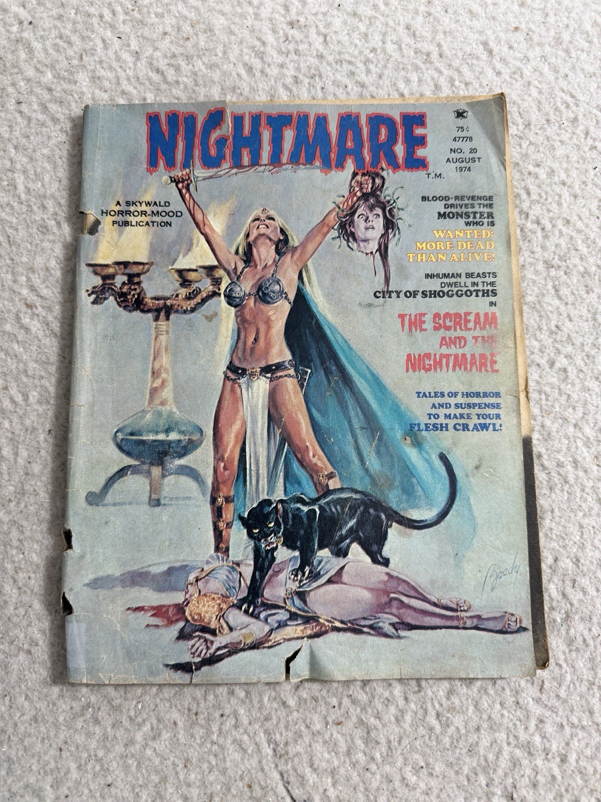Skywald Publishing NIGHTMARE #20 Magazine Size 1st John Byrne Art Low Grade
