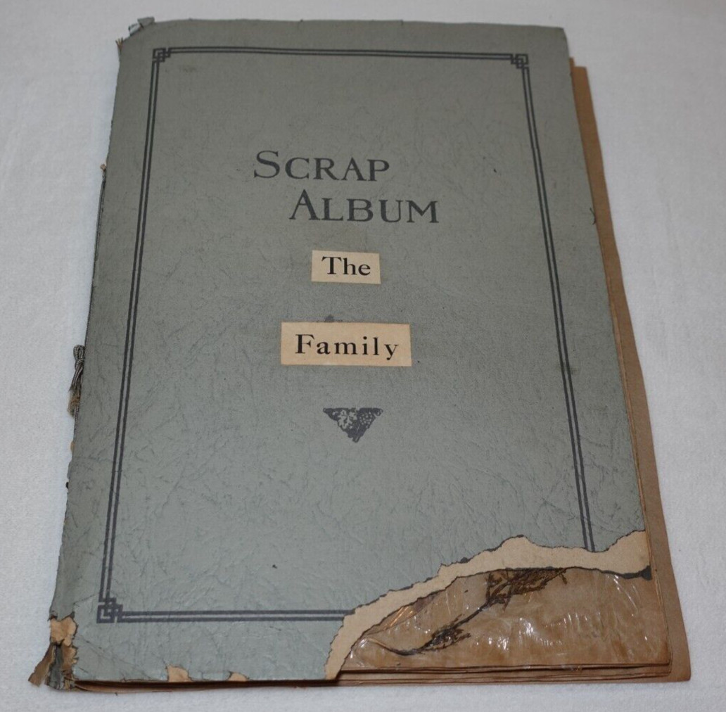 Antique Incredible Family People Sites Military Historical Scrap Album 1891-1920