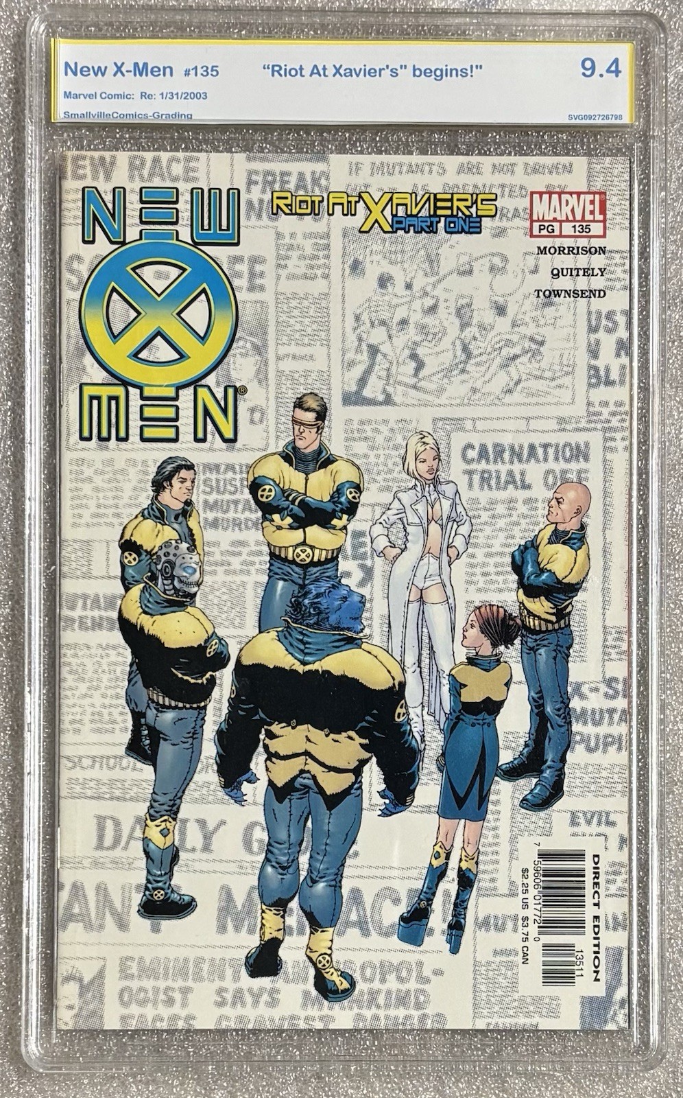 NEW X-MEN VOL 2   # 135  SVG   9.4  - MODERN  AGE  2003 🤩
