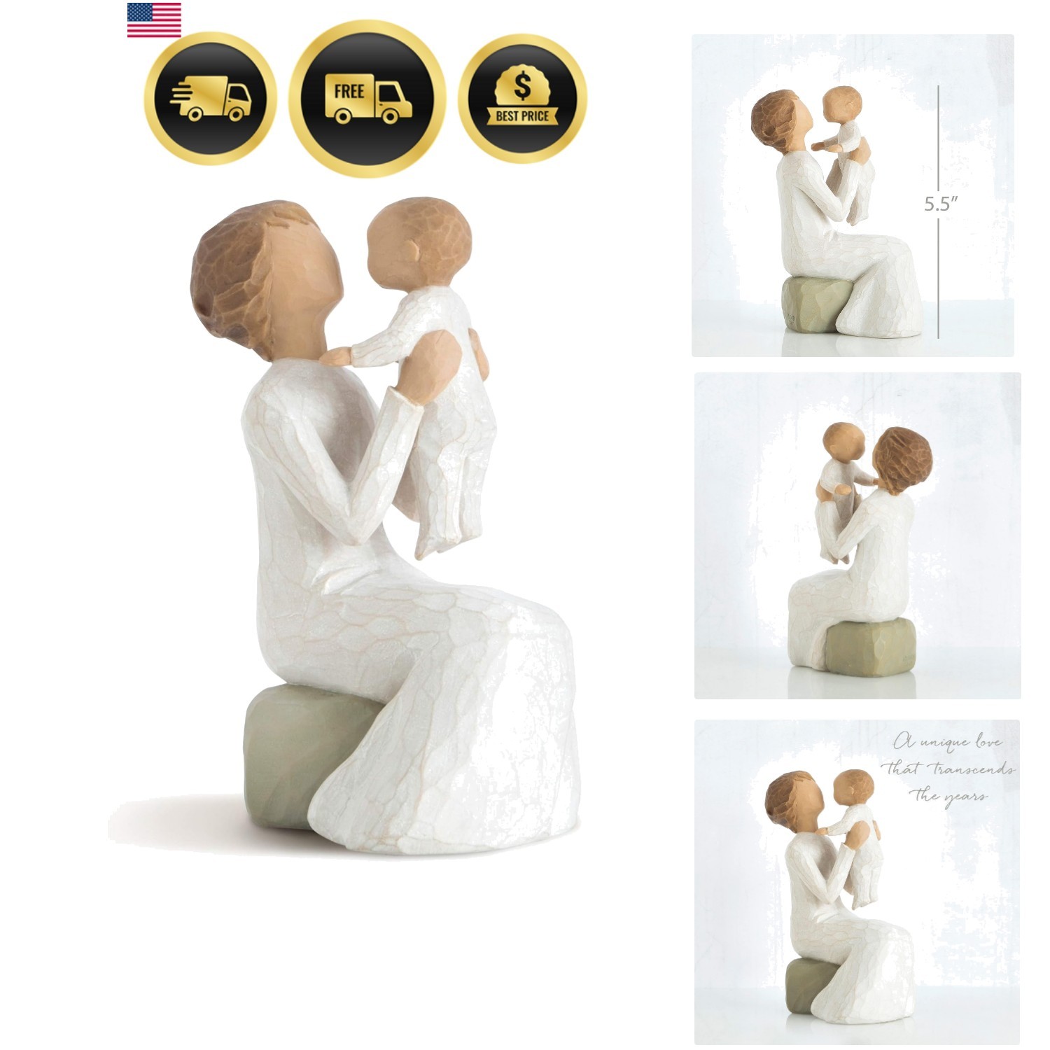 Grandmother, Sculpted Hand-Painted Figure