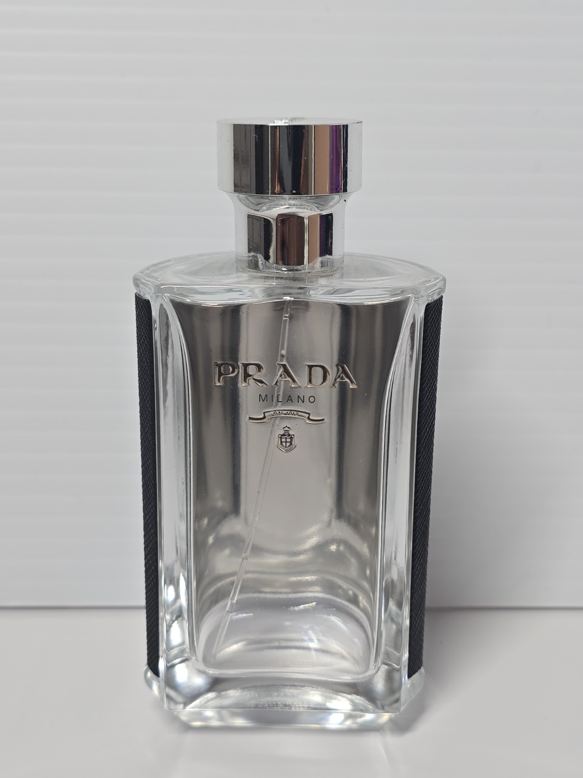 Prada L’Homme EDP Empty No Perfume  3.4 Fl. Oz. Not Refillable Bottle