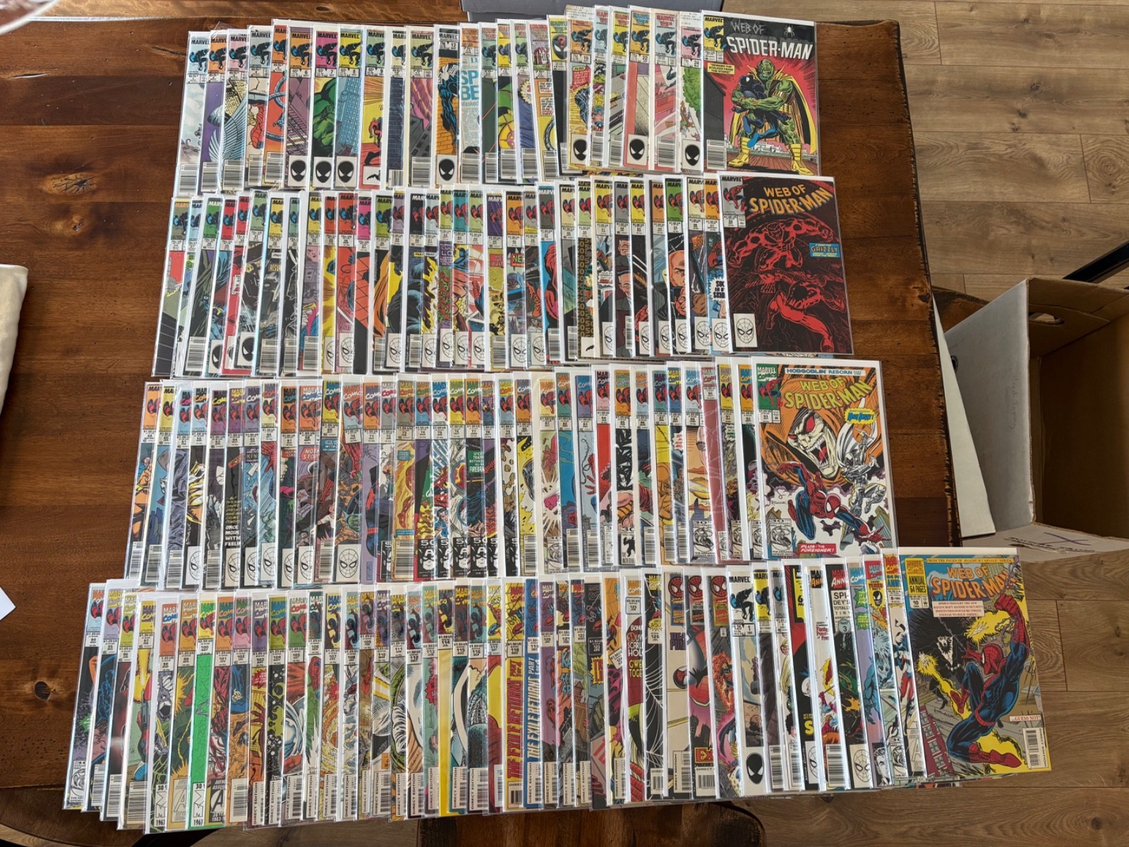 Web of Spider-Man #1-129 + Annuals #1-10 (1985) Complete Run VG-NM