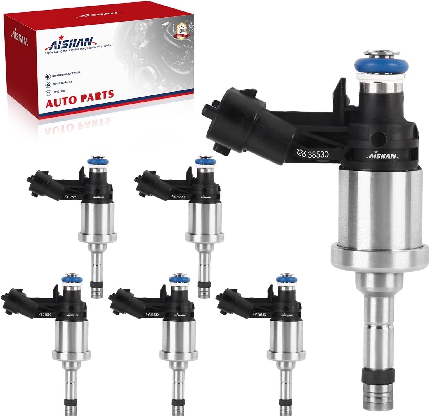 6PCS 6-Hole Fuel Injectors for Chevy Camaro V6 3.6L 2010-2011